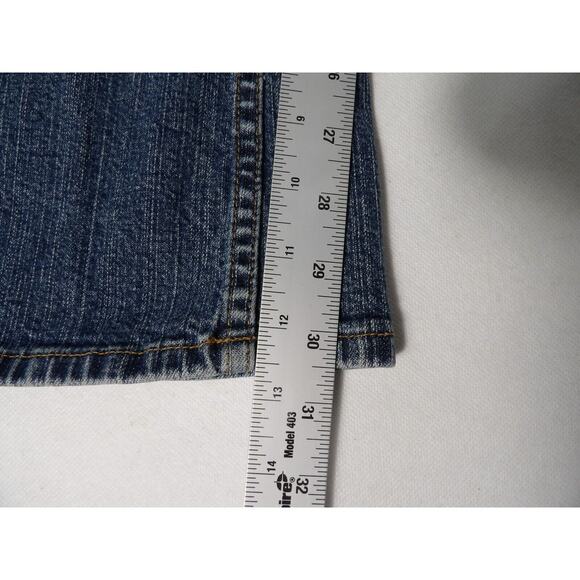 Mossimo Womens Sz 19 Premium Denim Low Rise Boot Cut Blue Jeans - Picture 9 of 14